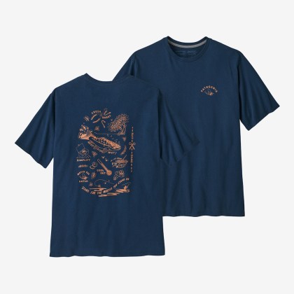 Koszulka Mens Action Angler Responsibili-Tee Patagonia T-Shirt - Tidepool Blue